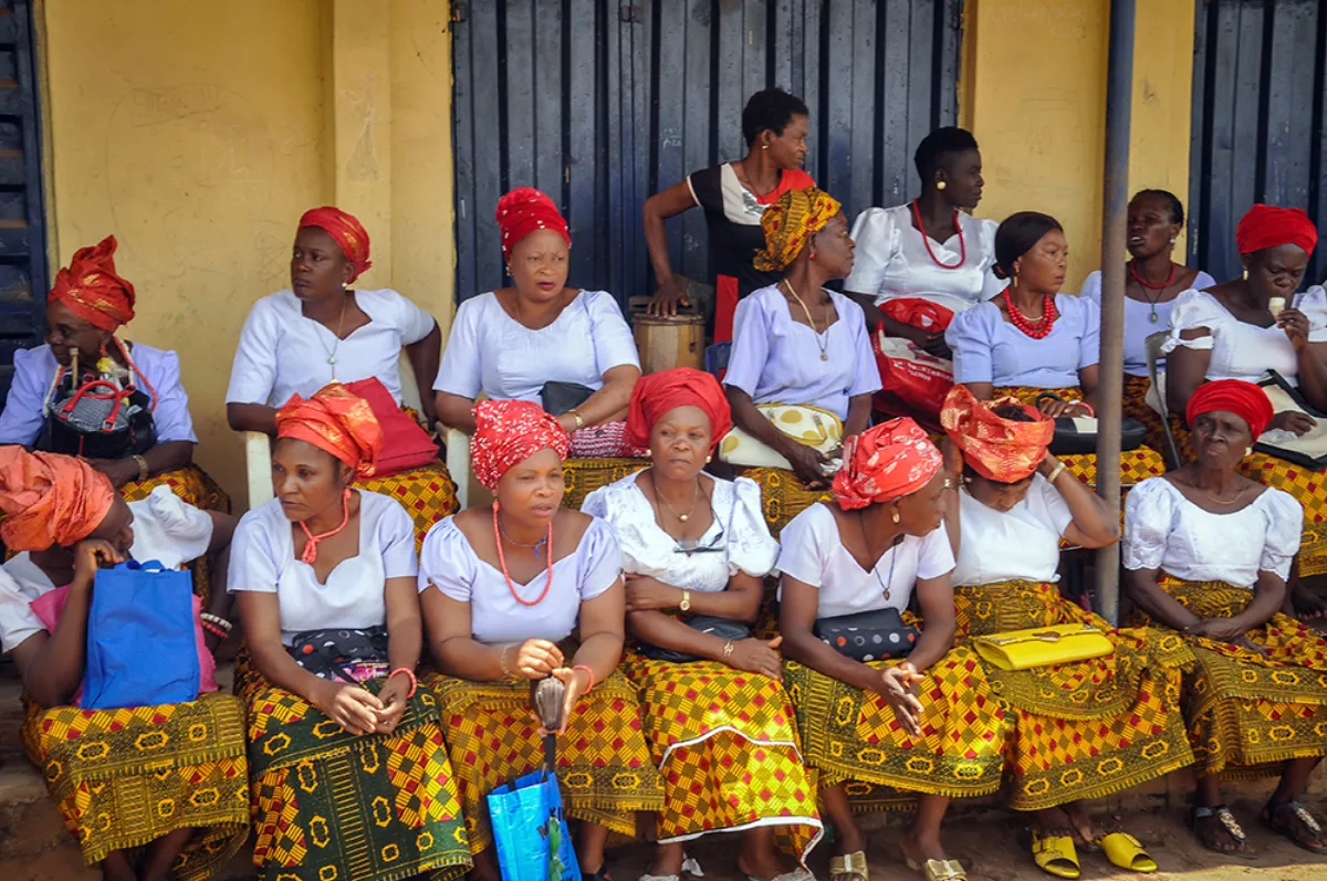 Community gathering at a foundation event